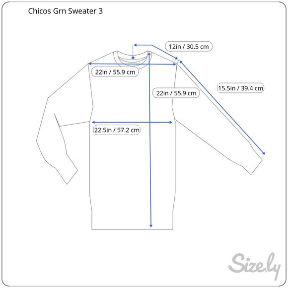 Chicos Design Womens XL 3 Green Knit 3/4 Sleeve Boat Neck Sweater Top Shirt - Picture 2 of 8